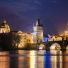 Прага. Blue hour. Вид на Карлов мост. :: Денис Глебов