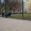 На скамейке в сквере :: Александр Синдерёв