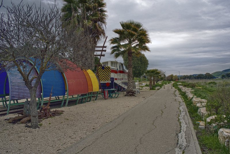 Железнодорожный музей Поезд в долине Кирьят Харошат Вальруй. Под Кирьят-Тивоном 2025г