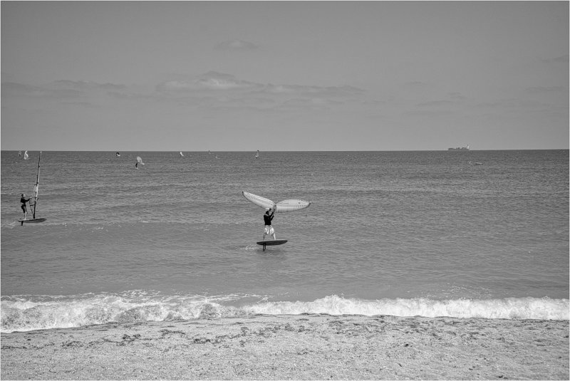 Израиль УТРО 2025г, Пляж Бат-Галим