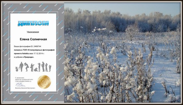 Зимушка пушистая))